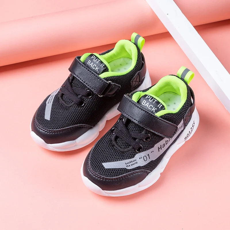 Детская спортивная обувь Мягкие кроссовки Детские для бега мальчиков с сеткой