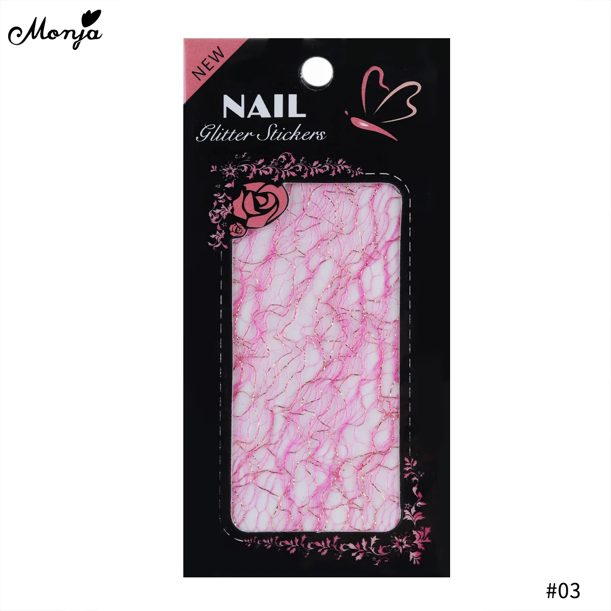 Monja Nail Art многоцветная наклейка сетка блестящая линия шелковые фольги полосы линии передачи наклейки для маникюра аксессуары украшения