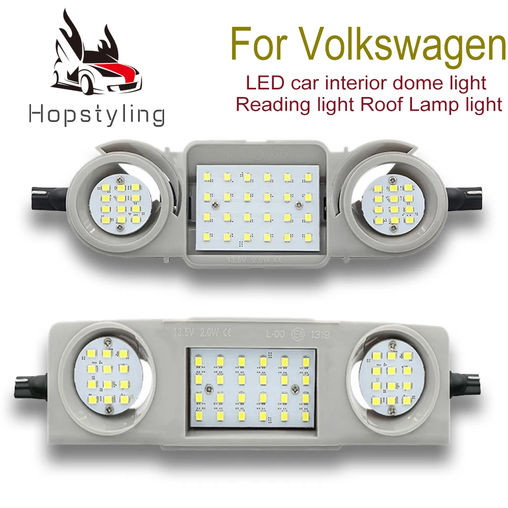 1 шт. 48smd светодиодный светильник для салона автомобиля для Volkswagen VW Golf4 5 6 Plus Passat Jetta Sharan Tiguan Touran светодиодный светильник для чтения комнаты