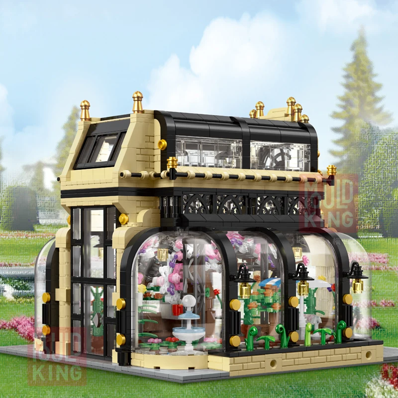 City Street Scene Technic Creator Expert Botanical Garden With Led Light Diy new Building Blocks Set education Boys Toys Gifts | Игрушки и