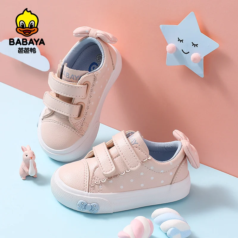 Кроссовки Детские Babaya с мягкой подошвой белые для девочек Girls1-3 лет на осень 2020 |