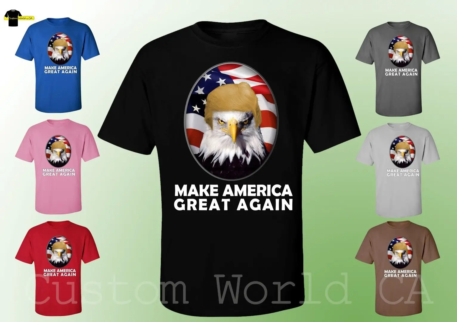 Сделать Америку большой снова футболка Орел президент Дональд Трамп унисекс с
