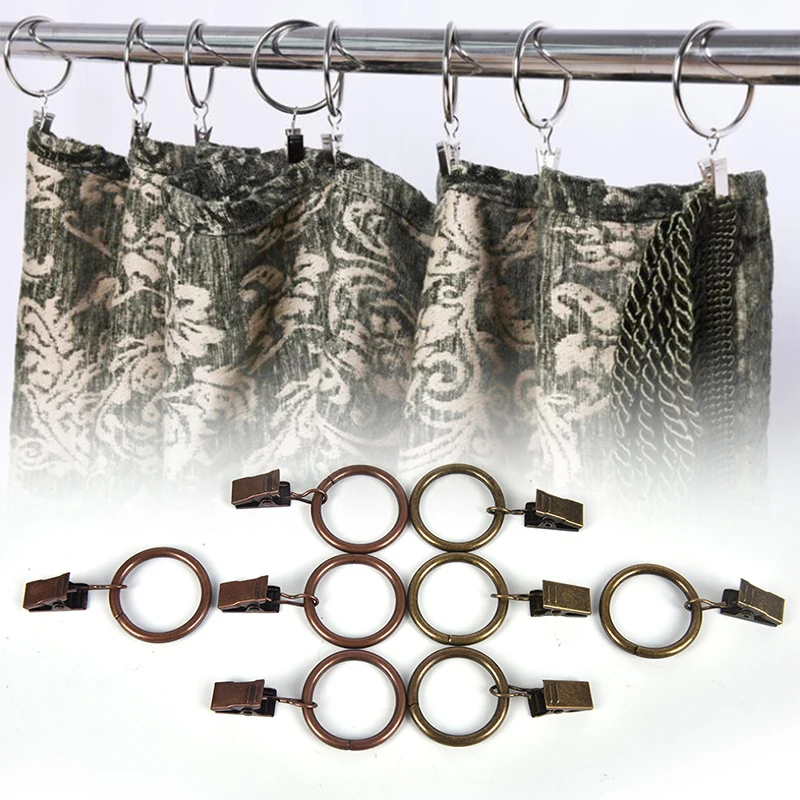 10 шт. металлические подвесные кольца для штор инструменты крючки домашнего