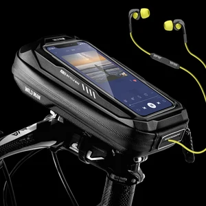 wild man bicycle bag phone holder bag case cycling bike mount 6 9 inch mobile phone stand bag handlebar mtb bicycle accessories free global shipping