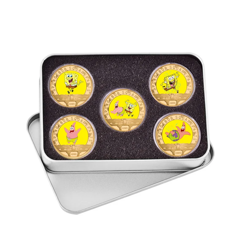 Набор позолоченных юбилейных монет аниме США с держателем для оригинальный