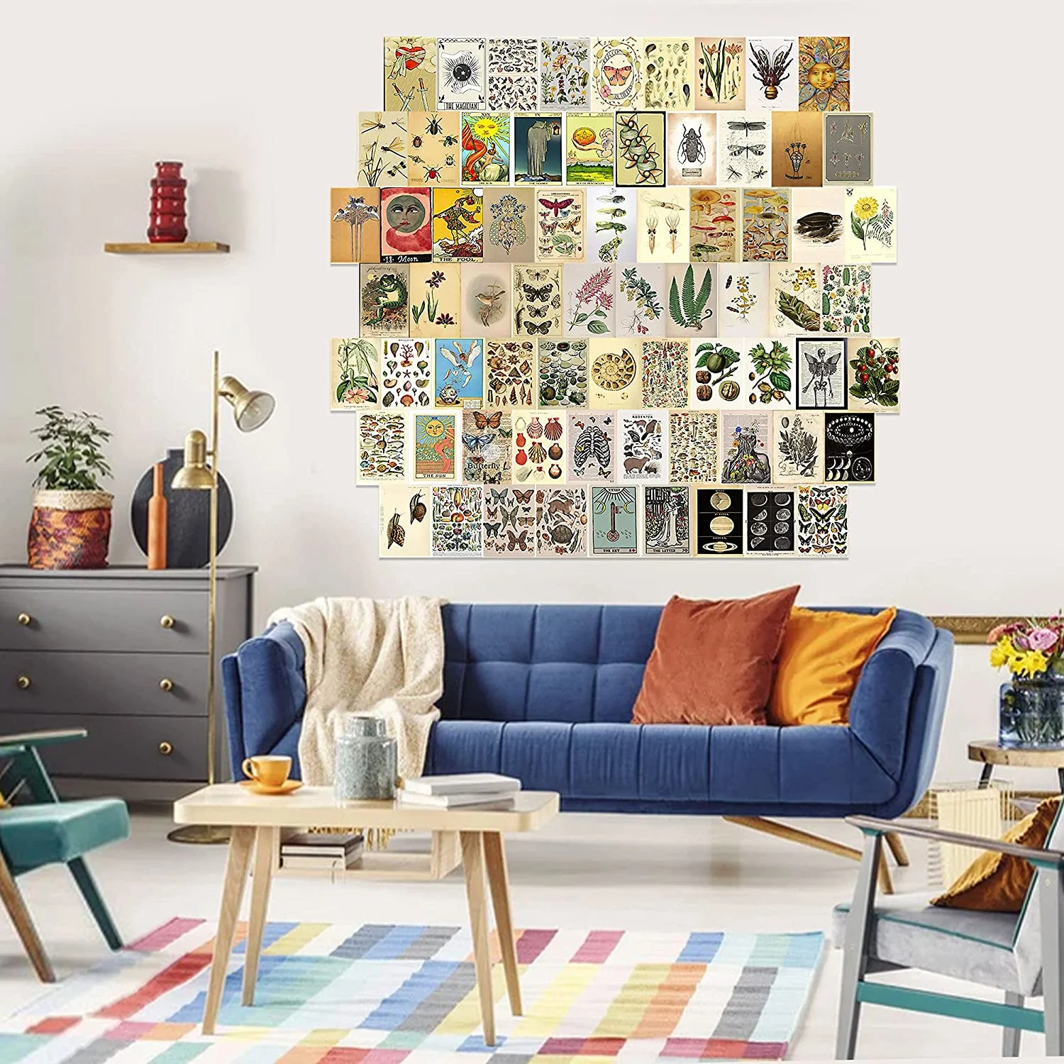 70 настенных коллажей Набор декоративных наклеек для подростков общежития набор