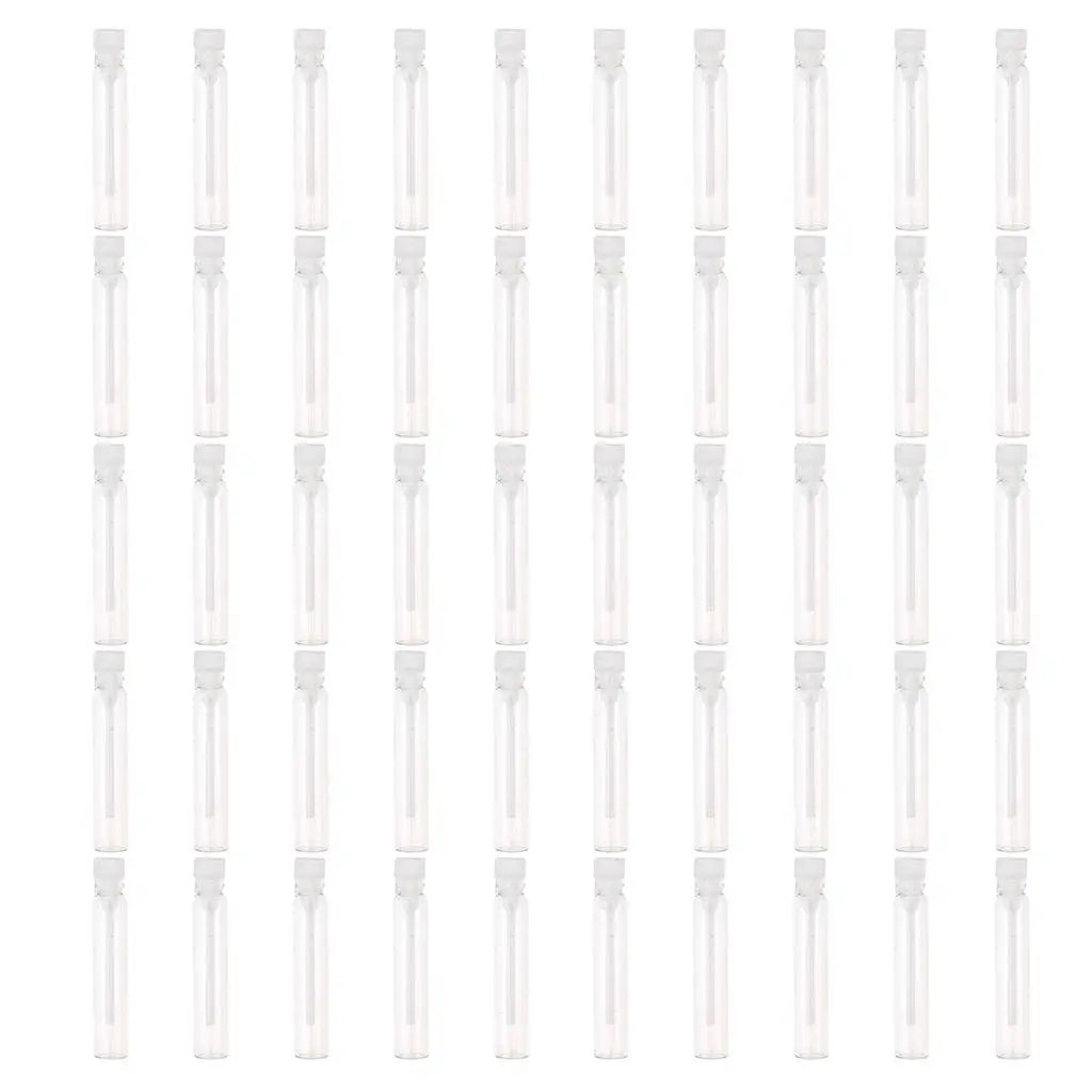 

50x стеклянные бутылки для жидкости для макияжа 2 мл