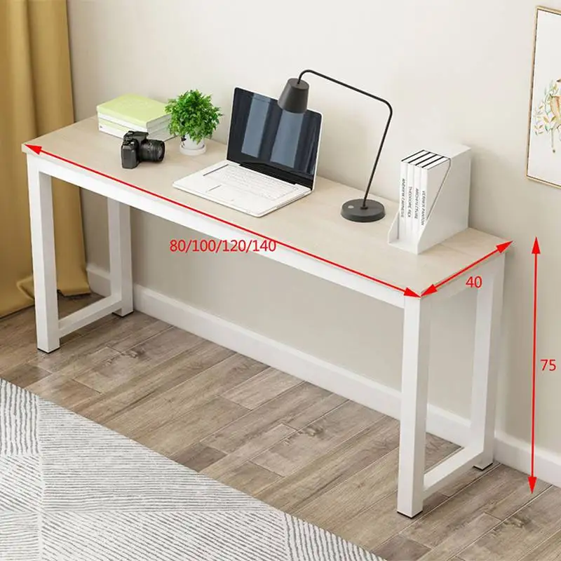 

39" Computer Laptop Table Modern Computer Desk Wide Desktop Waterproof Steel Frame Standing Desks for Home Office Living Room
