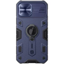 Camera Protection Case For iphone 12/Pro/Max/Mini NILLKIN Camshield Armor Ring Stand Holder Protect Lens Cover with LOGO Hole