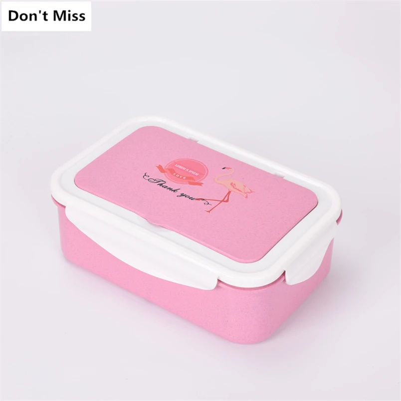 Японская микроволновая печь Bento Box Пшеничная солома детский Ланч-бокс герметичный Bento Ланч-бокс для детей школьный пищевой контейнер Fiambrera