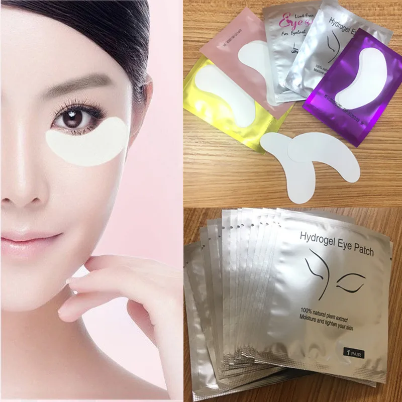 Одноразовые бумажные патчи для наращивания ресниц 100 пар|Накладные ресницы| |