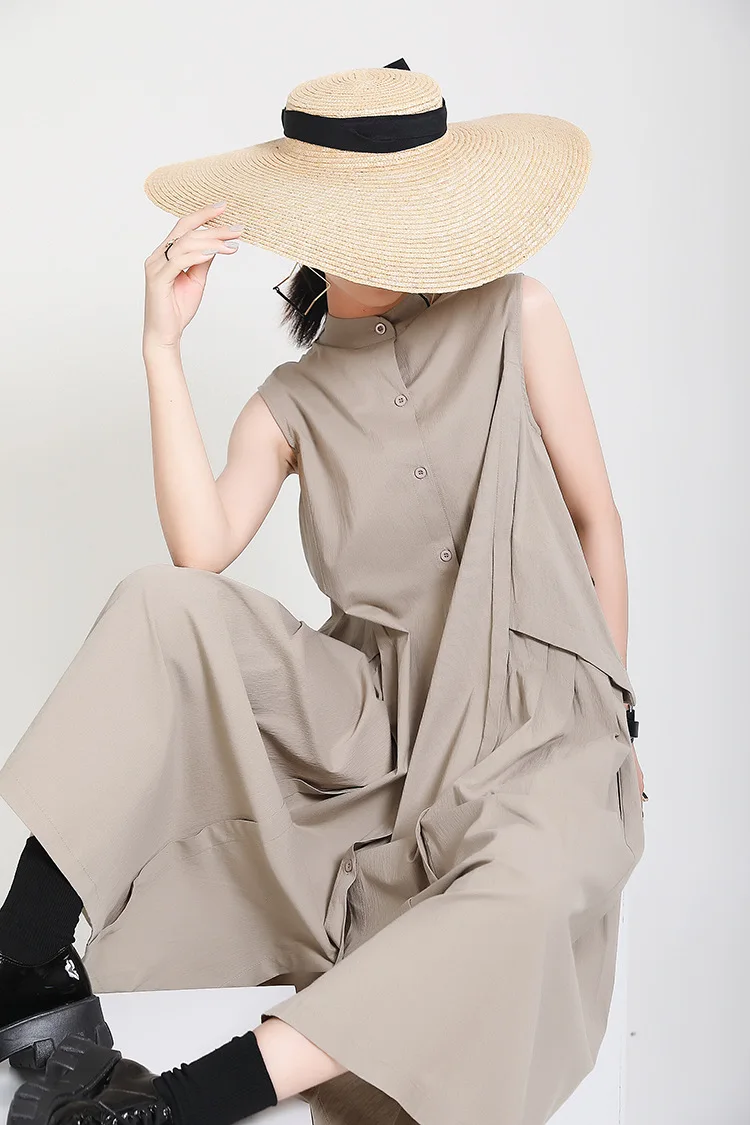 

HIgh fashion retro Vintage Casual Cotton Linen dress Vestidos Women Long Sleeve dress hk97