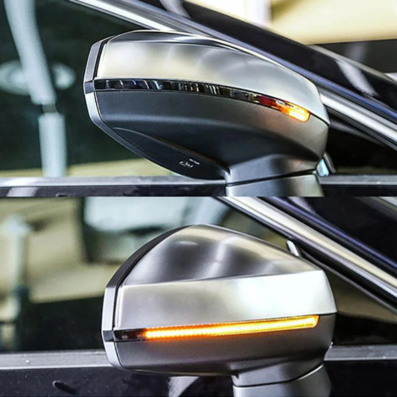 2 шт. динамическое рулевое сигнал ЖК-зеркало заднего вида с указанием флэш-память
