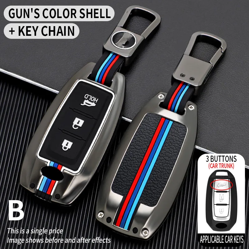 

Car Key Case Cover Key Bag For Infiniti QX50 QX60 Q70L 2020 Smart Remout Key Protect Shell Accessories Car-Styling Keychain Car