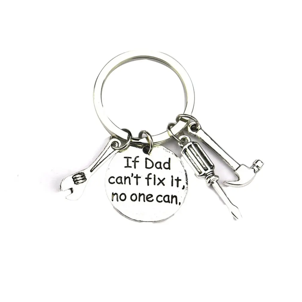 Подарок на день отца гаджет металлический брелок для ключей из цинкового