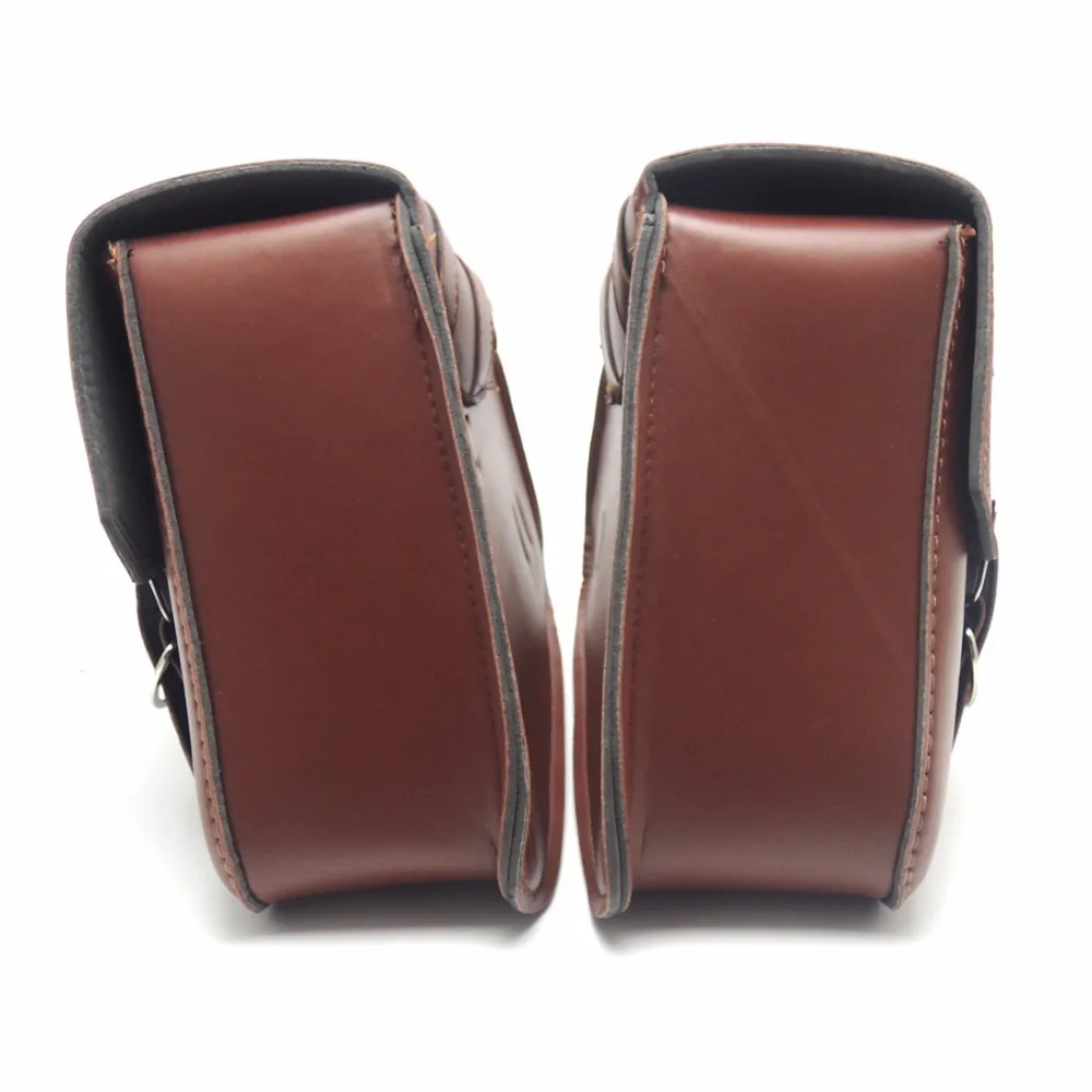 

Motorcycle Saddlebag Saddle Bag Motorbike PU Leather for Suzuki/Yamaha/Honda Front Rear Fork Tool Bag Storage Luggage Tool
