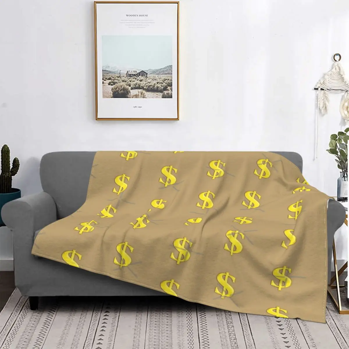 

Signo de dólar 19 manta colcha cama Edredon a cuadros Anime felpa Manta con капуча manta en la cama