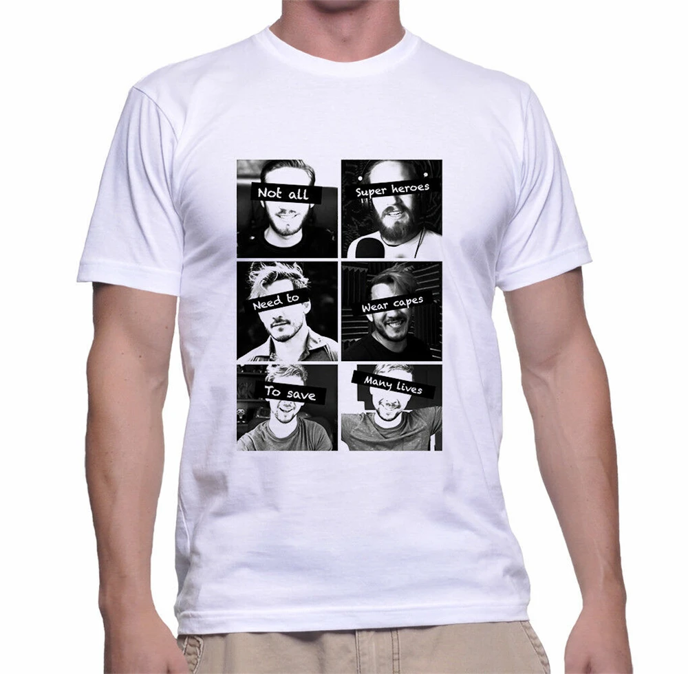 Новые футболки Markiplier и Jacksepticeye Heroes Размер S M L Xl 2Xl белая Специальная футболка с