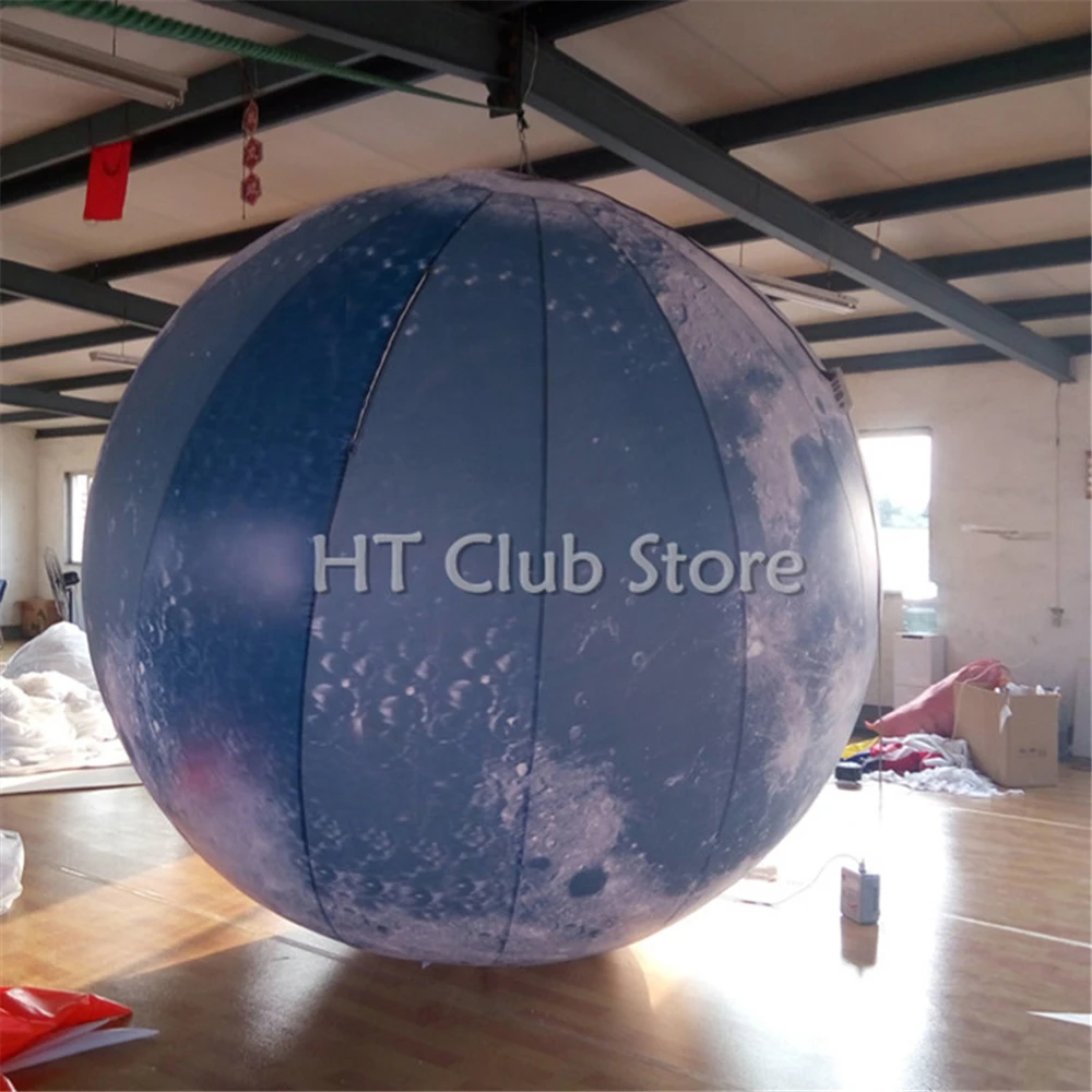 Бесплатная доставка 4 м гигантский надувной светодиодный светильник Луна для