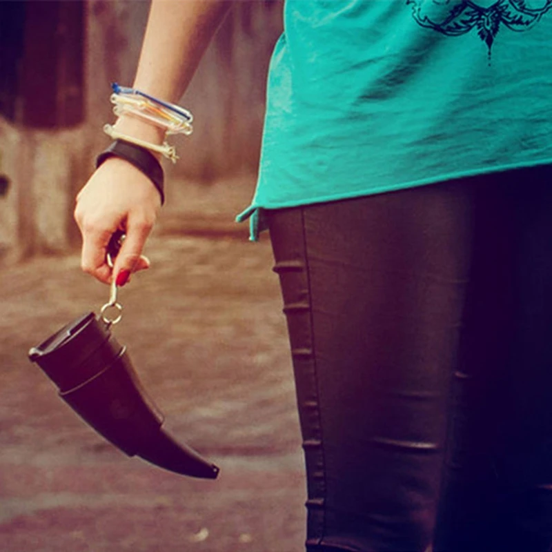 Горячая XD-230ml чашка козий Рог кофейная кружка из нержавеющей стали вкладыш