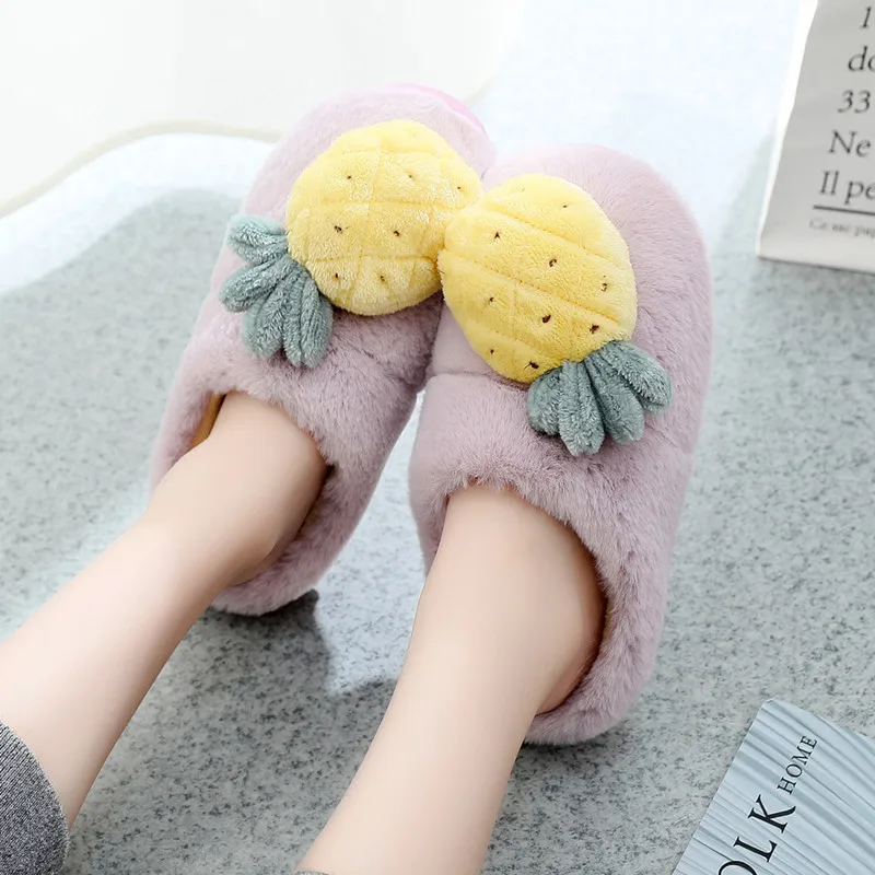 Indoor Warm Women Slippers Panda Plush Cute Female Girl Nonslip Memory Foam Cotton House |