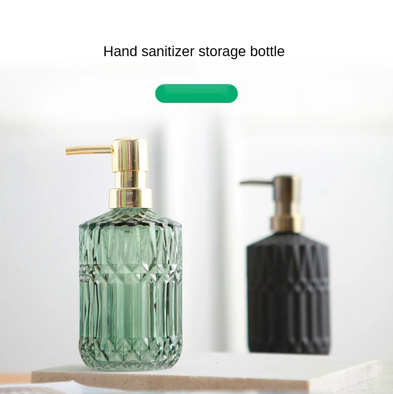 

Soap Dispenser Chic Glass Refill Empty Bottle Home Hotel Bathroom Conditioner Hand Soap Shampoo Bottle Detergent Container