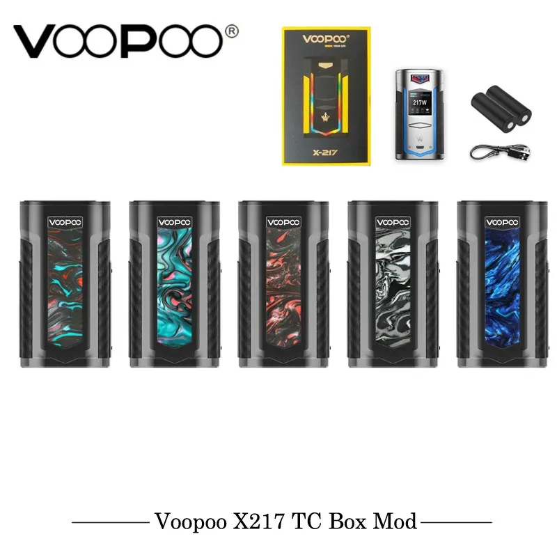 VOOPOO X217 TC бокс мод 21700 Vape 217W GENE.FIT чип TFT экран питается от 20700/18650 батареи испаритель