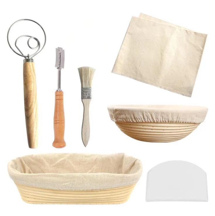 

7 шт., овальные и круглые корзины из ротанга