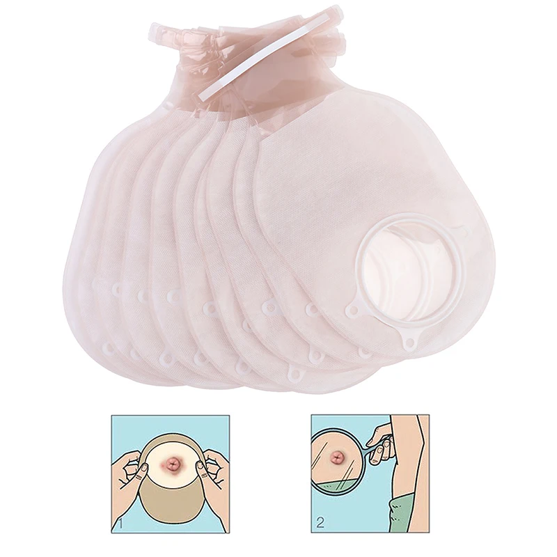 

10 шт., одноразовые прозрачные пакеты для стомы, 20-60 мм