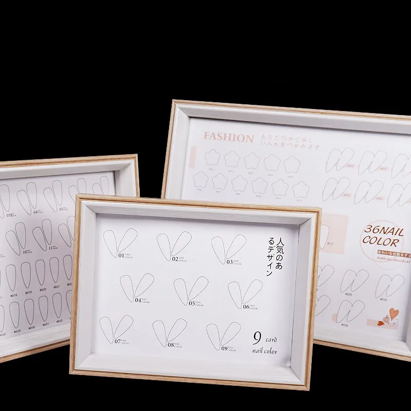 

Nail Display Stand DIY Nail Art Showing Shelf Gel Nail Polish Color Card Display Board False Nail Display Book Manicure Tool