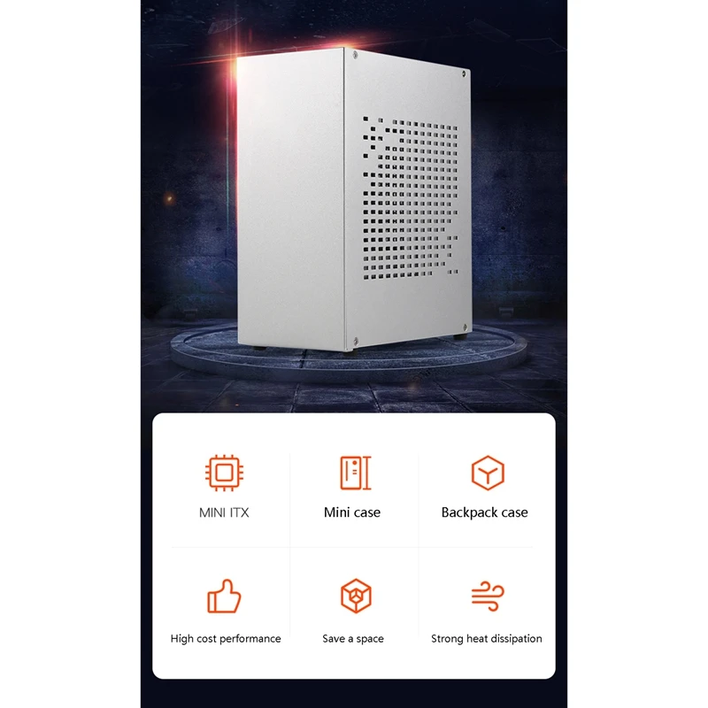 Корпус для ПК A07 Mini ITX корпус хоста HTPC USB3.0 с удлинительным кабелем видеокарты |