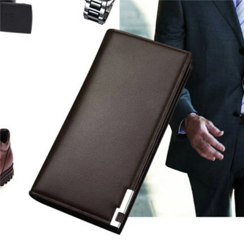 

2021 Men Wallets Business Long Zipper Large Capacity Quality Male Purse With Card Holder Multi-function Wallet For Men