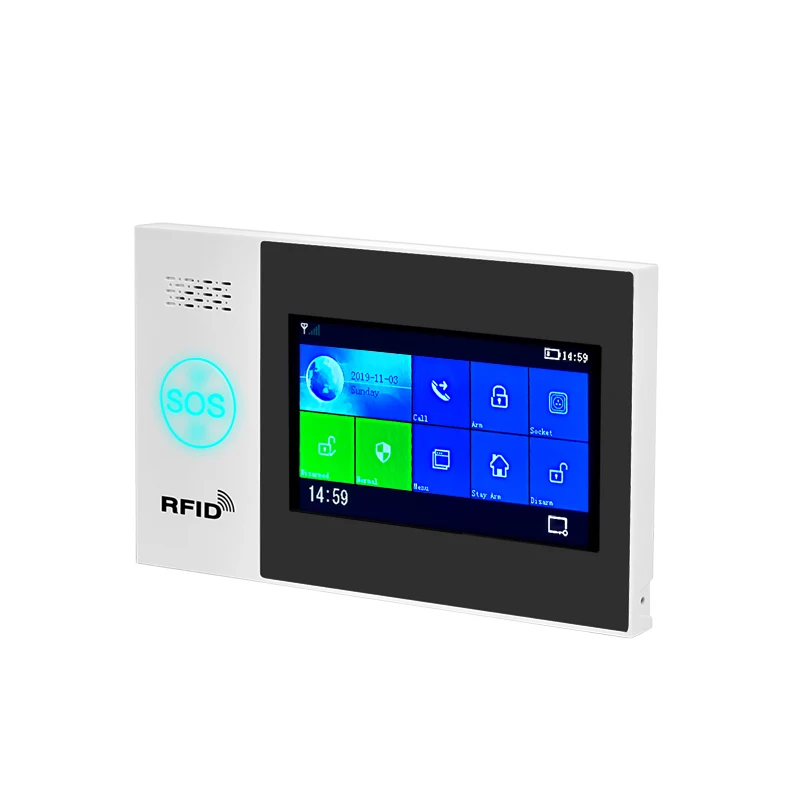 EN RU ES PL де переключаемый Беспроводной домашней безопасности WI FI GSM GPRS