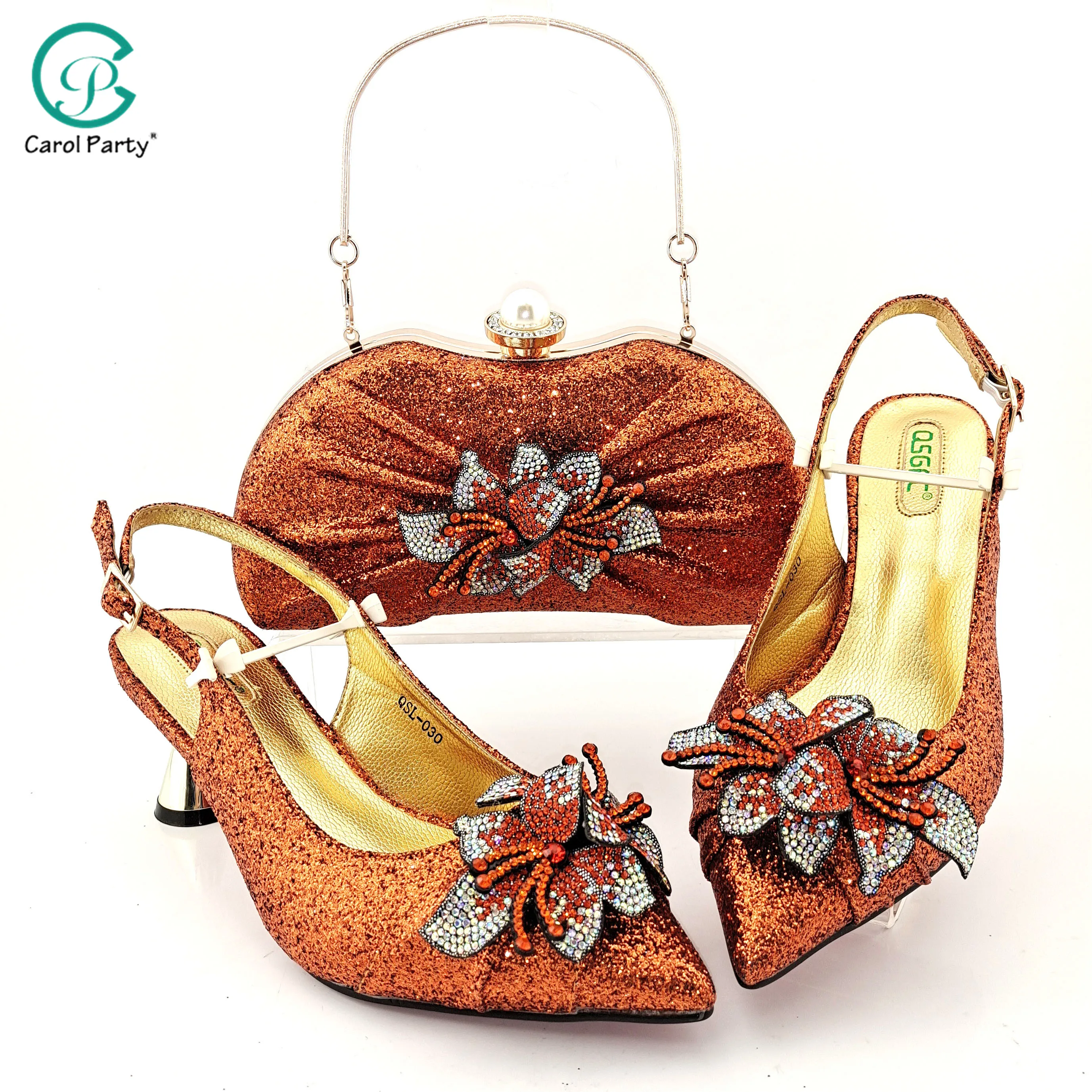 В нигерийском стиле 2021 Новое поступление Итальянский дизайн Оранжевый Цвет