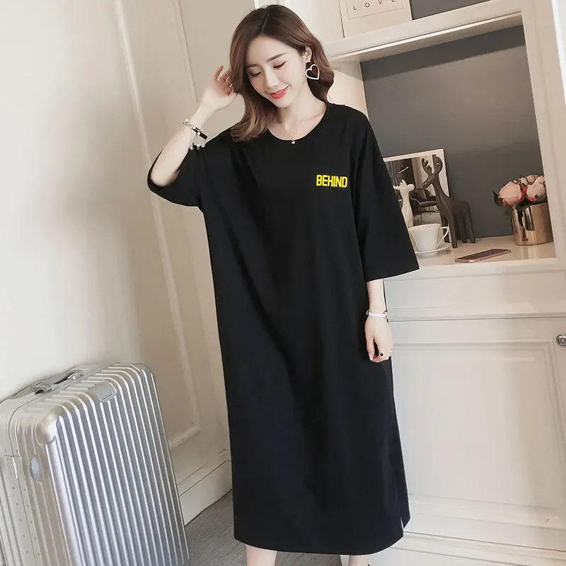 #4914 летняя футболка с героями мультфильмов и короткими рукавами платье для