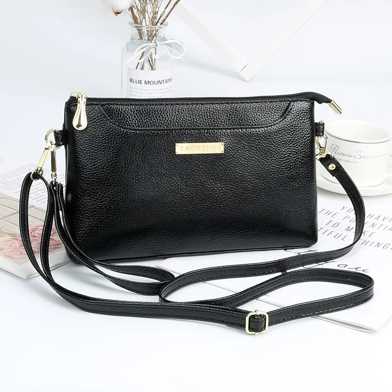 

PU Litchi Grain Shoulder Bags for Women New Fashion Clutch Bag Removable and Adjustable Shoulder Strap Small Messenger Bag