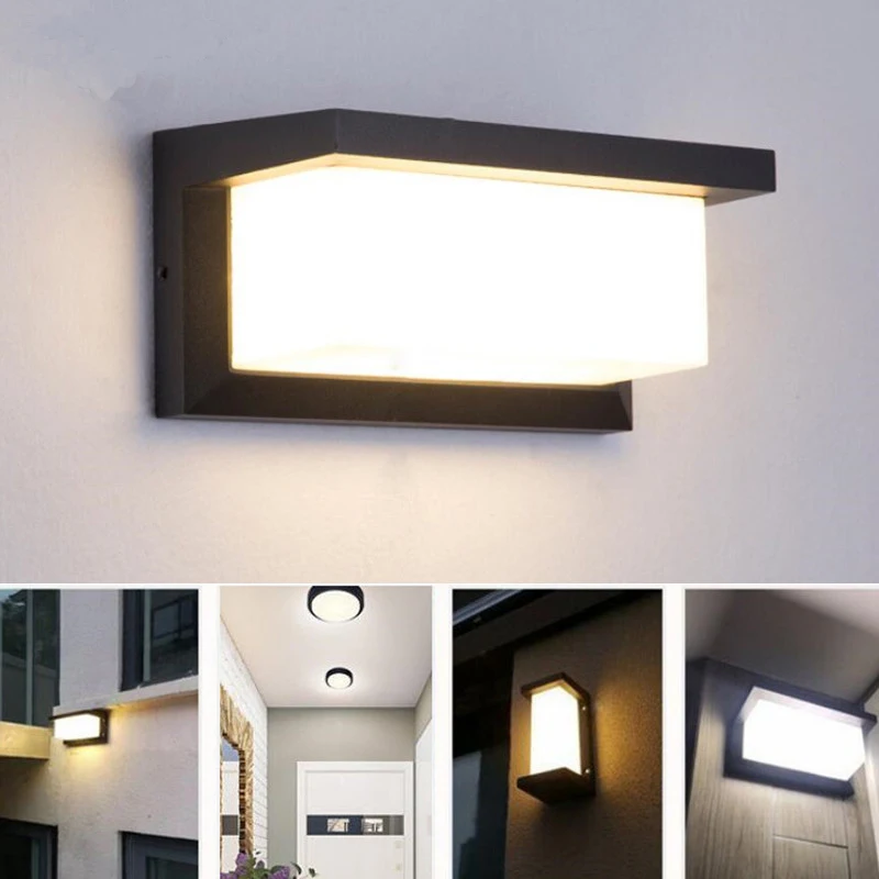 

18W Outdoor Waterproof LED Porch Sconce Wall Lights IP65 Lamp Landscape Balcony Corridor Garden Walkway Front Door lighting