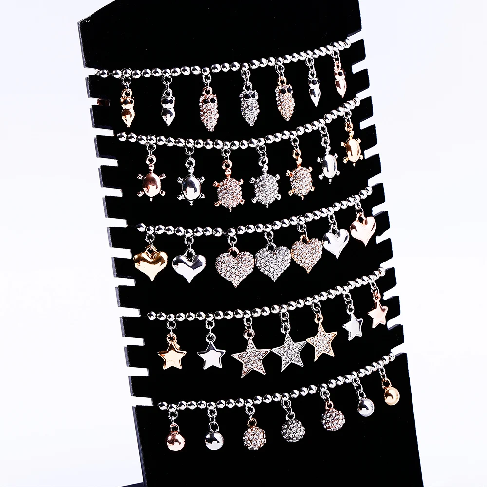 2020 Элегантный Золотой Серебристый браслет с подвесками для женщин аксессуары 4