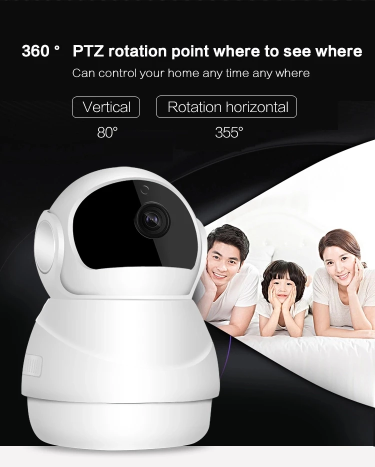 EC50 Wi Fi Камера 360 градусов рыбий глаз закрытый PTZ IP 1080P проектор для домашнего