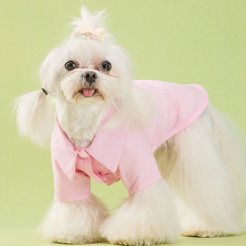 

Стильная одежда для собак на пуговицах, модная новинка, рубашка для французского бульдога, куртка для мопса, пальто шнауцера, одежда для дом...