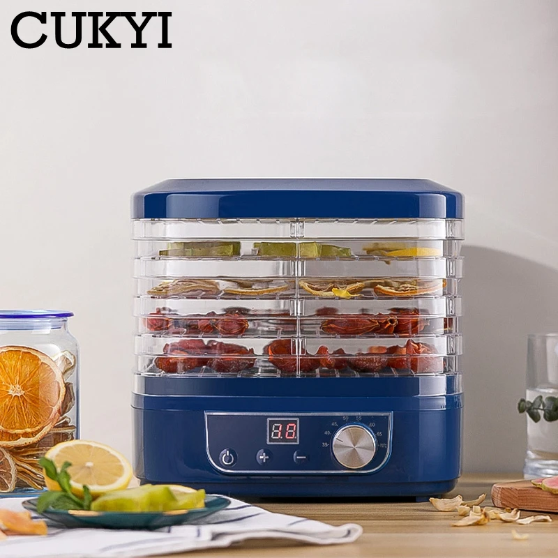 CUKYI Бытовая сушилка для фруктов автоматическая продуктов Дегидратор овощей