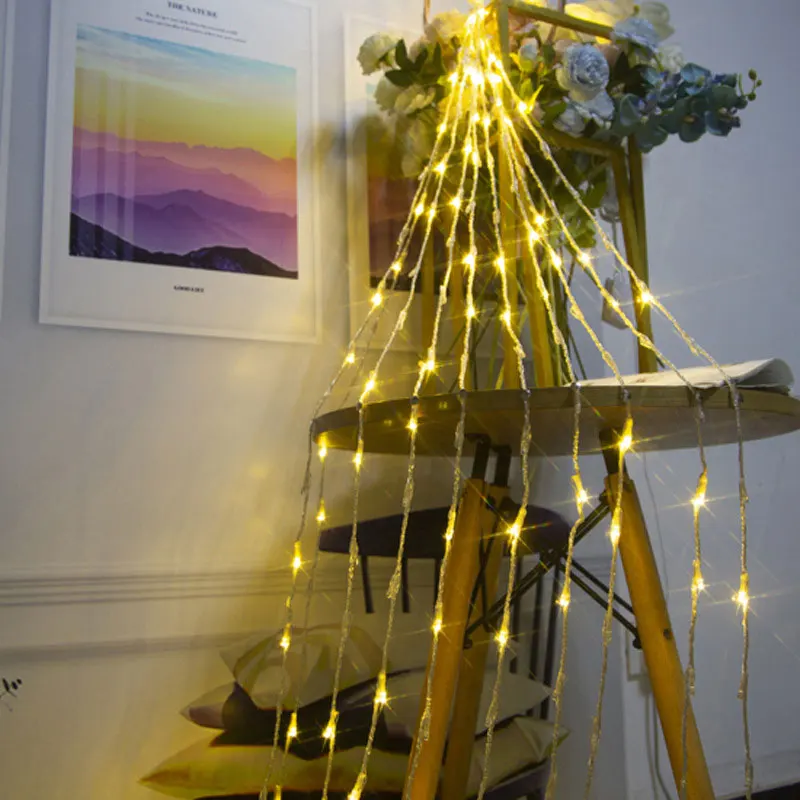 

New Year Waterproof Meteor Shower Rain LED String Lights Outdoor Christmas Decoration For Christmas Wedding Party Decoration