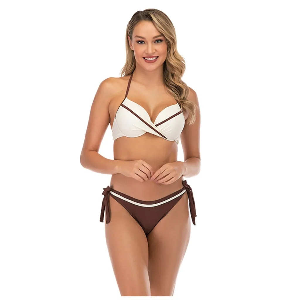 SAGACE 2020 новинка сексуальный купальник бикини женский пуш ап с принтом на бретелях