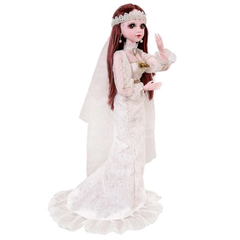1 комплект, 60 см, BJD куклы, игрушки с одеждой, 3D глаза, свадебное платье для вечеринки, обувь для девочек, кукла, аксессуары, куклы, игрушки для девочек