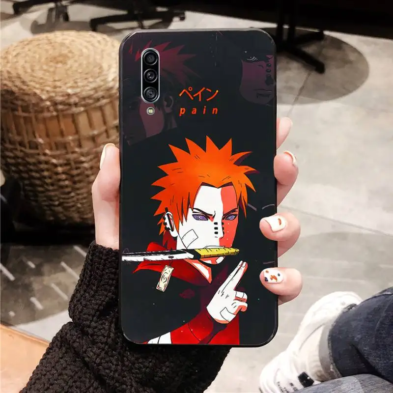 

Naruto Character close-up Phone Case Black For Samsung A10 20 30 40 50 01 11 31 51 71 S pLUS Cases