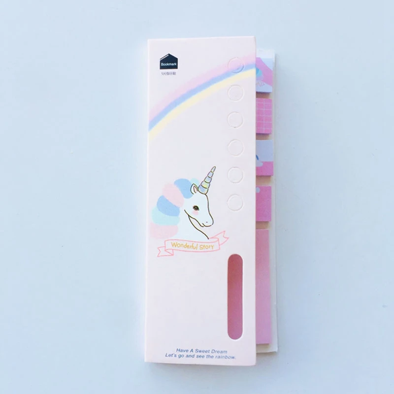 

Cute Unicorn N Times Memo Pad Sticky Notes Cartoon Bookmark Stationery Label Stickers School Supplie Notepad Escolar