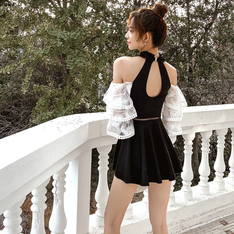 Цельный купальник с топом и защитой облегающие костюмы для живота женский