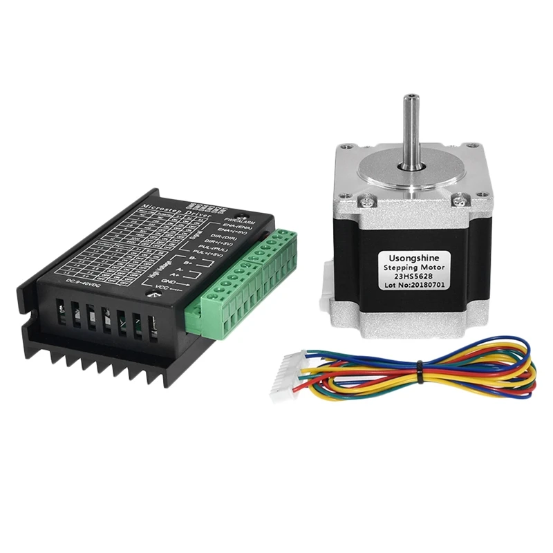 Nema 23 23HS5628 шаговый двигатель 57 2.8A с TB6600 драйвер NEMA17 для ЧПУ и 3d принтер части|Детали