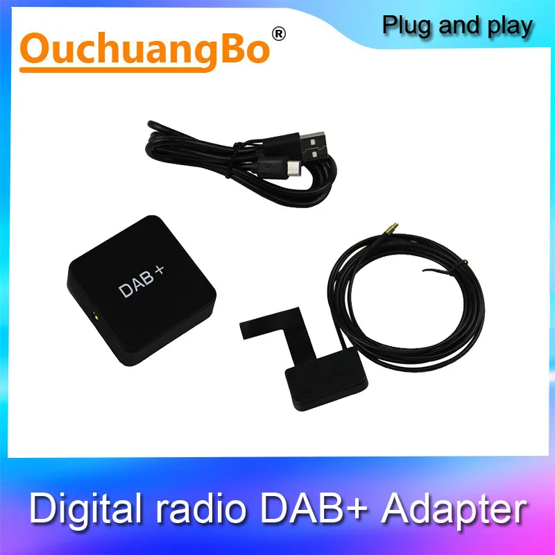 Ouchuangbo Dab радио приемник в автомобиль антенна цифровой DAB + адаптер тюнер коробка