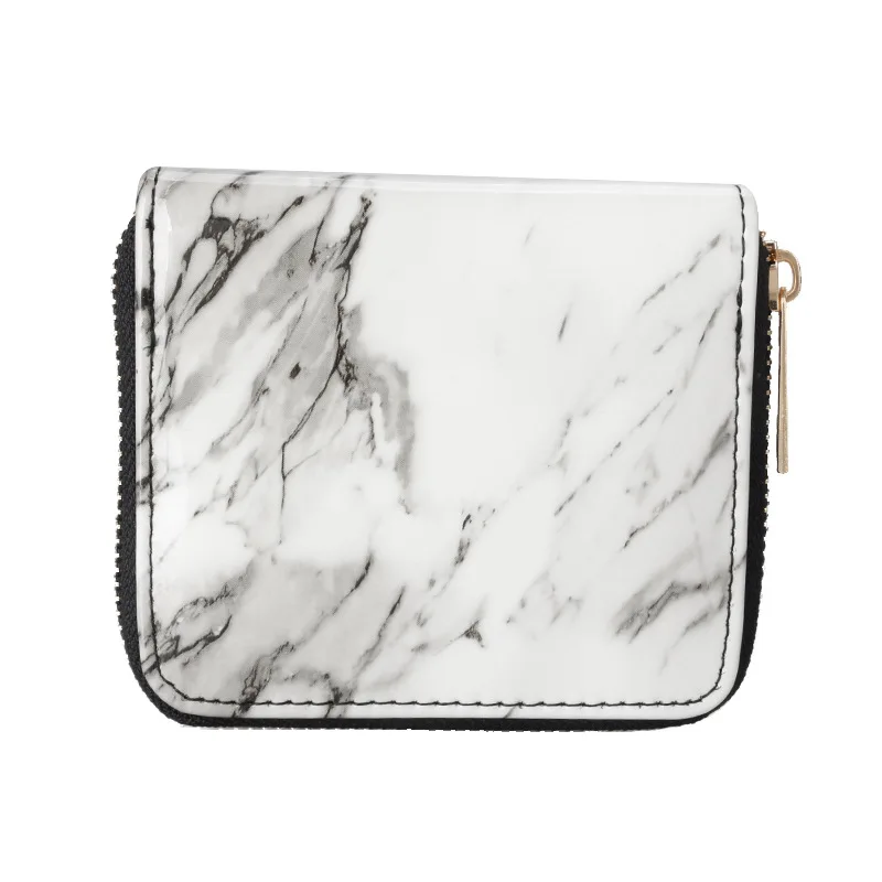 

Marble Small Wallet Card Holder for Woman Luxury Designer Brand 2021 Porte Feuille Femme Monnaie Et Carte Luxe wholesale purses